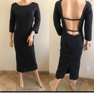 Very rare dolce Gabbana tweed dress open back vintage